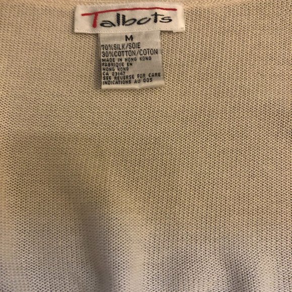 Talbots silk/cotton cardigan - Picture 2 of 2